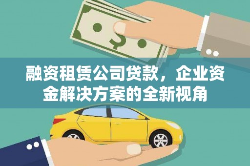 措美融资租赁公司贷款，企业资金解决方案的全新视角