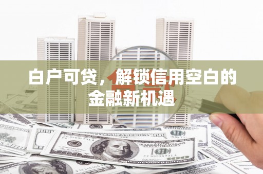 措美白户可贷，解锁信用空白的金融新机遇