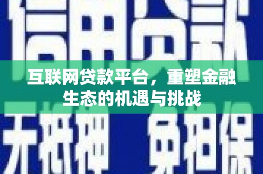 措美互联网贷款平台，重塑金融生态的机遇与挑战