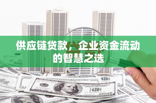 措美供应链贷款，企业资金流动的智慧之选