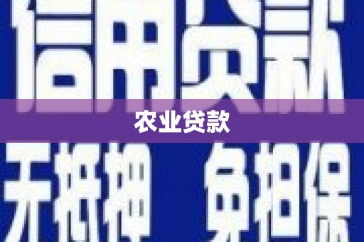 措美农业贷款