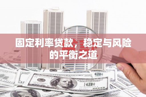 措美固定利率贷款，稳定与风险的平衡之道